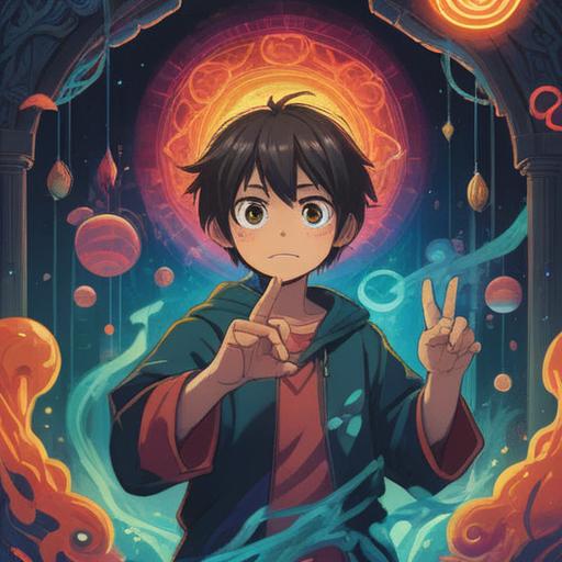 A serene and enlightening scene depicting a person gently holding their aching index finger, surrounded by ethereal light and spiritual symbols, representing healing energy, a calm aura, soft pastel colors, nature elements like trees and flowers in the background, a sense of tranquility, 4k