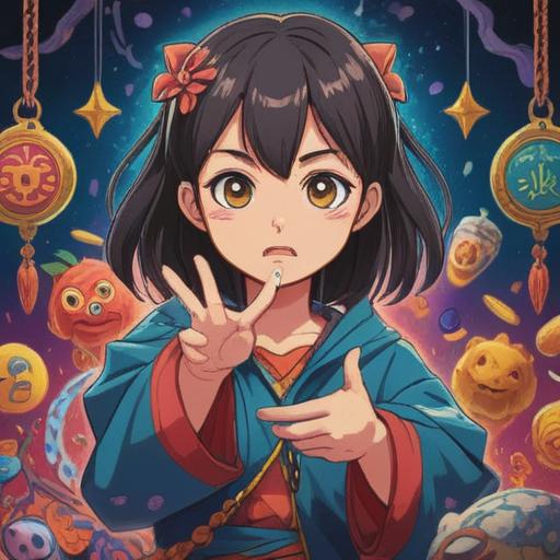 A detailed illustration of a lucky charm symbolizing positive change after losing a forefinger, featuring vibrant colors, intricate designs, a hand holding the charm with a sense of hope, a soft glowing aura around the charm, an uplifting background with elements representing good fortune, 4k