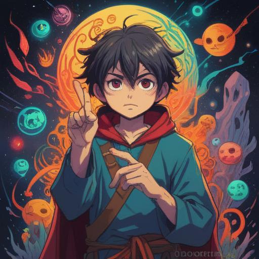 A symbolic illustration depicting a person with an itchy index finger, surrounded by mystical signs and ethereal energies, vibrant colors representing different emotions, elements of nature hinting at spiritual awareness, a serene aura, intricate patterns reflecting spiritual messages, soft light illuminating the scene, 4k