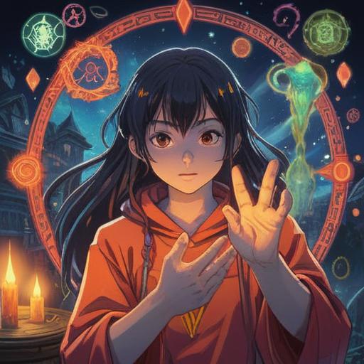 A mystical illustration depicting a person examining their forefinger with a prominent mole, surrounded by glowing spiritual symbols, ethereal light emanating from the mole, serene nature background, sense of intuition and awareness, soft focus, 4k