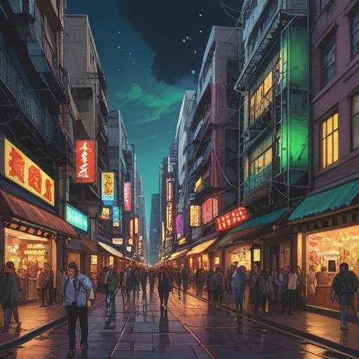 A crowded city street bustling with people, expressions of fatigue and overwhelm on their faces, vibrant energy surrounding them, a hidden aura representing spiritual exhaustion, contrasting light and shadow, exploring the theme of tiredness in modern life, 4k