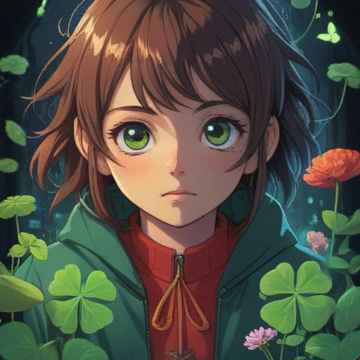 A symbolic illustration of overcoming social reset syndrome, featuring a lucky item like a four-leaf clover, diverse characters reconnecting, vibrant colors, positive atmosphere, uplifting emotions, surrounded by supportive elements, 4k