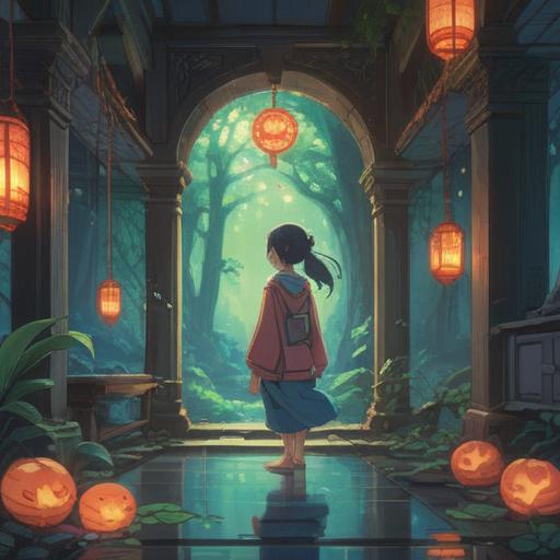 A serene and meditative scene, subtle glow of light enveloping a figure, surrounded by ethereal symbols of connection and healing, depicting a sense of relief and enlightenment, gentle nature elements like flowing water and trees, a feeling of tranquility and introspection, soft color palette, harmonious composition, 4k