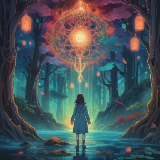 A mystical illustration depicting human relationships, ethereal symbols in the background, subtle signs of spiritual guidance, individuals experiencing inner turmoil, glowing aura representing energy shifts, connection between hearts, dreamy atmosphere, harmony and balance, 4k