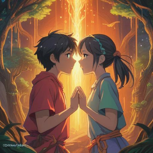 A serene and harmonious scene depicting positive human relationships, gentle light rays symbolizing spiritual signs, interconnected hands representing unity, vibrant colors reflecting joy and understanding, soft ethereal glow around the figures, peaceful nature background, uplifting atmosphere, detailed expressions of connection and empathy, 4k