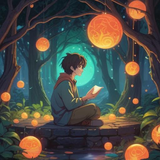 A serene and introspective scene depicting a person in deep thought, surrounded by ethereal light or orbs symbolizing spiritual signs, gentle colors, subtle aura effects, a background of a tranquil landscape with soft clouds, reflective water, and silhouettes of trees, conveying a sense of contemplation and awareness, peaceful atmosphere, visual metaphors of connection and disconnection, 4k