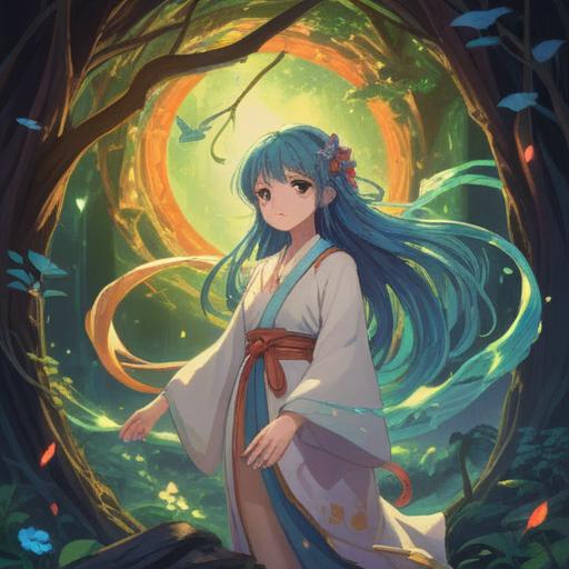 A serene scene depicting spiritual signs to watch for when letting go, ethereal light, gentle wisps of energy, subtle symbols in the air, calming nature background with soft colors, mystical aura, introspective mood, harmonious balance, 4k