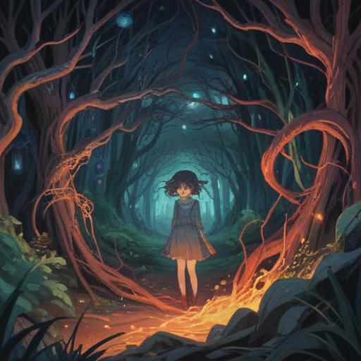 A serene yet haunting illustration, dark undertones, symbolic representation of deteriorating human relationships, ethereal figures drifting apart, tangled energy lines depicting emotional disconnect, a shadowy background to emphasize isolation, muted colors to evoke a somber mood, an aura of introspection and reflection, 4k