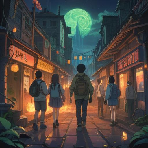 A symbolic illustration of overcoming deteriorating human relationships, featuring a glowing lucky charm surrounded by a diverse group of people reconciling, emotional expressions of forgiveness and hope, harmonious colors, nature setting, sunlight filtering through trees, warm and inviting atmosphere, detailed character interactions, 4k