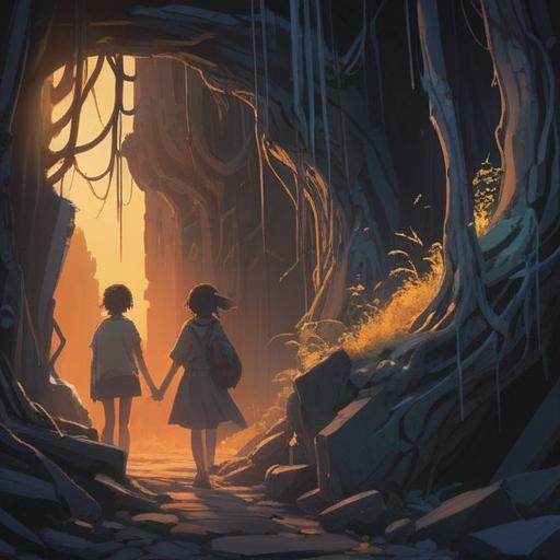 A symbolic representation of strained human relationships, ethereal light shining through cracks in a dark wall, silhouettes of people reaching out to each other, soft glow creating a hopeful atmosphere, intertwined hands symbolizing connection, spiritual energy flowing between individuals, harmonious colors blending, intricate patterns in the background, dreamlike quality, 4k