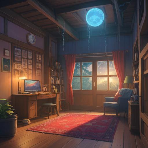 A serene illustration of a tranquil room with soft lighting, a glowing orb floating gently in the air, ethereal wisps of light, symbols of peace and positivity surrounding the orb, a sense of calm and spirituality, delicate shadows, warm colors, conveying a message of reassurance, 4k