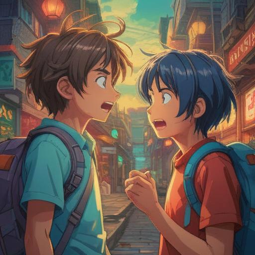 A surreal illustration depicting the theme of mistaken identity, two characters exchanging glances, one looking confused and the other smiling knowingly, ethereal background with subtle spiritual symbols, a blend of light and shadow creating a dreamlike atmosphere, intricate details highlighting facial expressions, mystical elements like floating orbs and soft glows, 4k