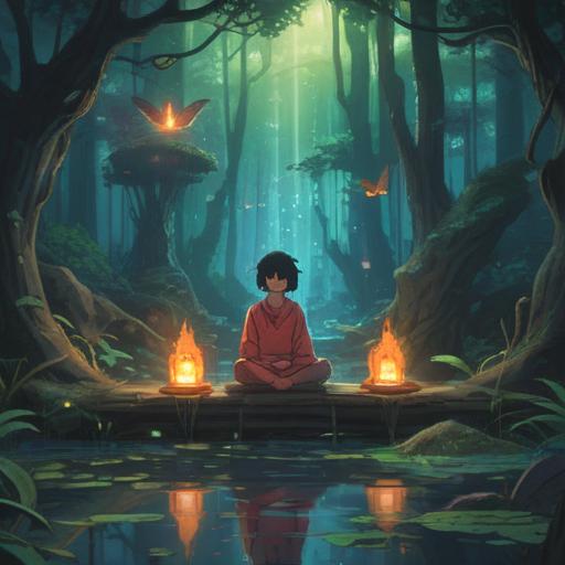 A serene and mystical scene depicting various spiritual signs that indicate when to be cautious to avoid angering others, glowing symbols surrounding a meditative figure, vibrant colors representing different emotions, shimmering aura, nature elements like trees and flowing water, ethereal light, harmonious energy, 4k