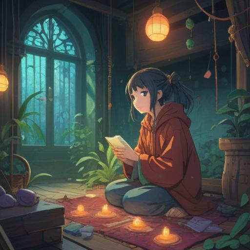A thoughtful and serene illustration depicting a person reflecting on their past experiences of hurting others, surrounded by ethereal light, glowing symbols of healing and forgiveness, serene expressions, a tranquil natural setting with soft, flowing water and lush greenery, conveying a sense of hope and spiritual growth, 4k