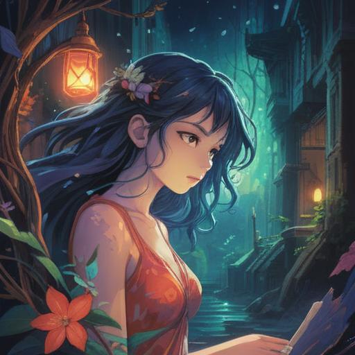 A spiritual illustration depicting the feeling of being unable to love others, ethereal atmosphere, abstract representation of emotions, solitary figure surrounded by swirling energies, muted colors symbolizing inner turmoil, gentle but distant expressions, a sense of yearning and isolation, 4k