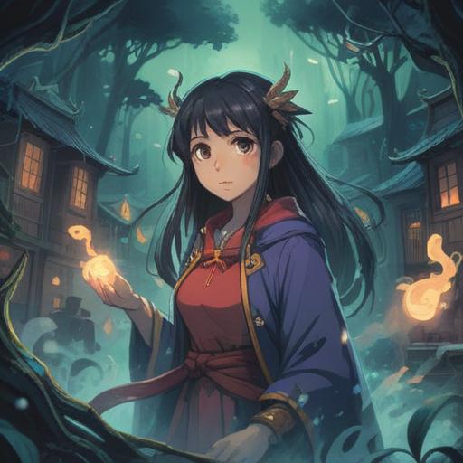 A mystical illustration depicting spiritual bad signs when feeling unable to love, shadowy figures representing doubt and confusion, ethereal mist surrounding the characters, a dark yet intriguing atmosphere, symbolic elements like broken hearts and clouds, contrasting light and darkness, 4k