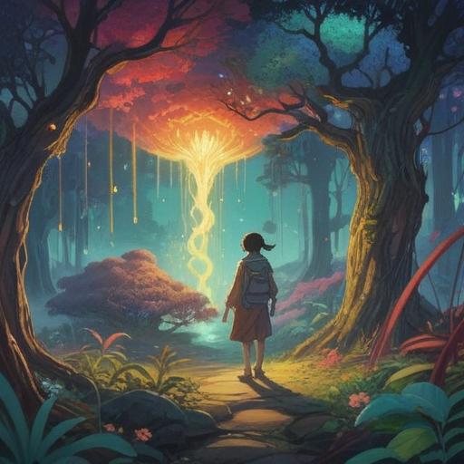 A serene and mystical scene depicting a person receiving positive spiritual signs from a figure symbolizing condescension, ethereal light illuminating the surroundings, subtle hints of nature in the background, soft color palette, gentle aura surrounding both figures, conveying a sense of enlightenment and growth, harmonious atmosphere, dreamlike quality, 4k