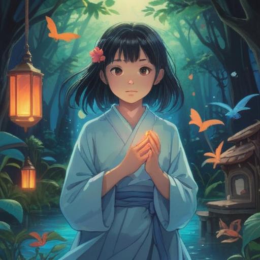 A serene and mystical scene depicting a gentle aura surrounding a person, soft ethereal light, subtle signs of spiritual presence, hints of nature like glowing orbs and intertwined vines, calming ambiance, tranquil expressions, harmonious colors, 4k