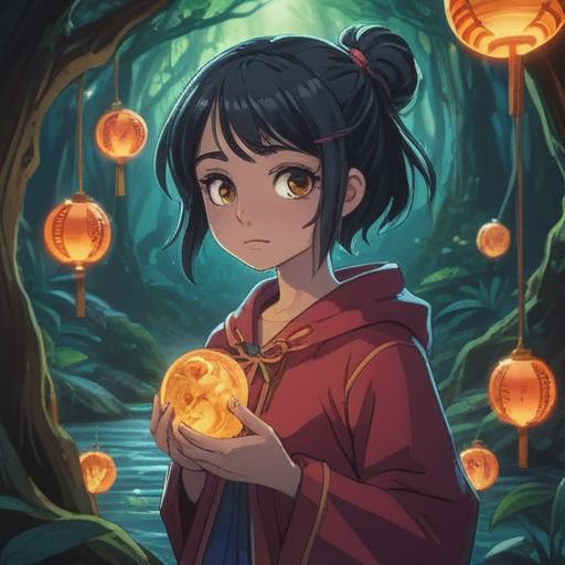 A serene and protective scene featuring a glowing lucky charm, surrounded by ethereal light, symbolizing strength and resilience, a tranquil setting with gentle colors, representing inner peace, delicate details showcasing the charm's intricate design, calming atmosphere, a subtle hint of nature in the background, 4k