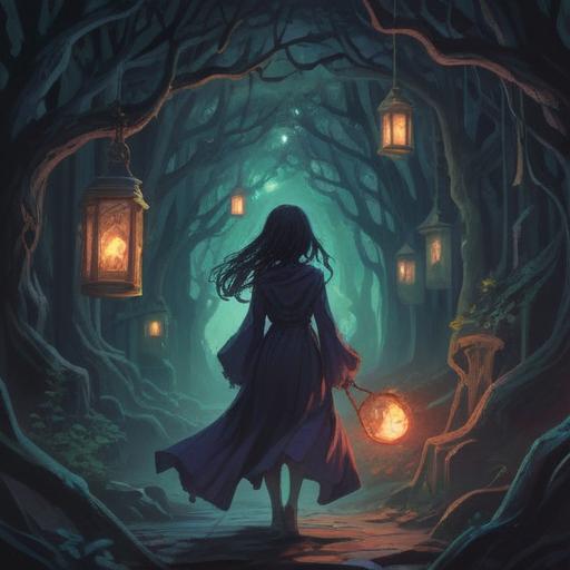 A mysterious and surreal illustration, dark shadows, ethereal elements, a figure representing blame shifting, spiritual symbols subtly integrated, a lurking sense of foreboding, contrasting light and darkness, intricate details in the background, thought-provoking atmosphere, 4k