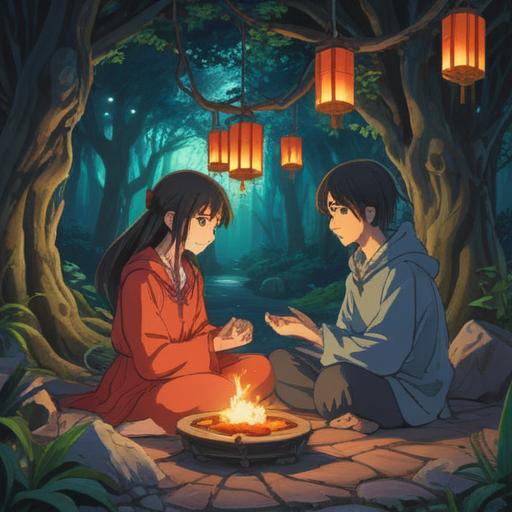 A serene moment depicting a person experiencing spiritual signs through interactions with others, gentle light illuminating the scene, diverse individuals engaging in meaningful conversation, vibrant energy flowing between them, symbols of positivity and guidance subtly integrated into the background, tranquil atmosphere, harmonious connection, 4k
