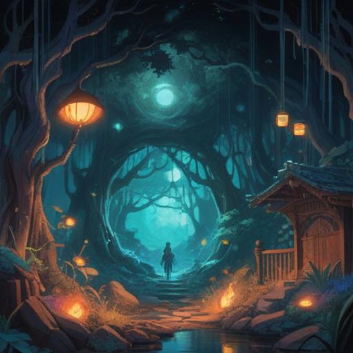 A mystical scene depicting signs of spiritual warnings for those who are not liked by others, symbolic imagery, shadows representing negative energy, ethereal lights illuminating the surroundings, an aura of isolation felt in the atmosphere, mystical symbols subtly integrating within nature, contrasting emotional expressions, serene yet foreboding ambiance, 4k