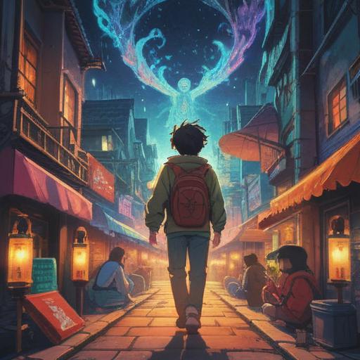 A spiritual and uplifting scene, a person surrounded by a glowing aura, receiving positive energy from curious onlookers, vibrant colors, calming background with nature elements, expressions of wonder and connection, ethereal light effects, harmonious ambiance, 4k