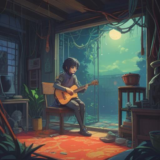 A spiritual representation of feeling drained after social interactions, ethereal atmosphere, vibrant colors contrasting with subtle shadows, a person sitting alone in a tranquil setting, surrounded by faint energy waves, capturing emotional exhaustion, intricate details in the background, soft light illuminating a weary expression, 4k