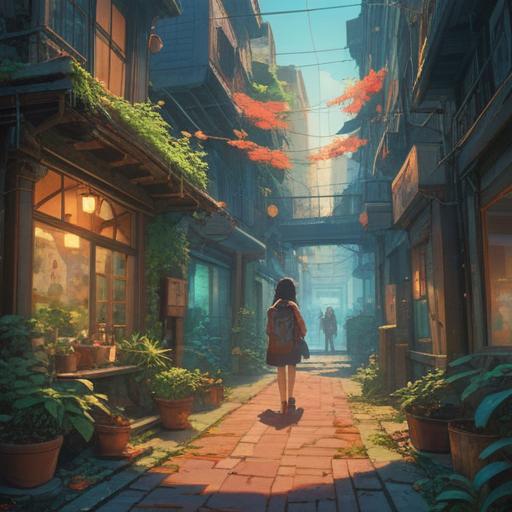 A serene workplace scene, individuals slowly walking away, ethereal light surrounding them, symbolic representations of growth and change, soft and muted colors, a sense of reflection and introspection, subtle hints of spirituality, gentle environment, emotional undertones, 4k