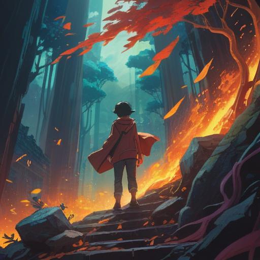 A dramatic scene depicting a person witnessing someone fall, symbolic elements representing spiritual signs, ethereal light surrounding the fallen individual, vivid colors conveying urgency and emotion, expressive facial reactions showing concern and awareness, detailed background illustrating a serene environment, mystical aura hinting at unseen forces, 4k