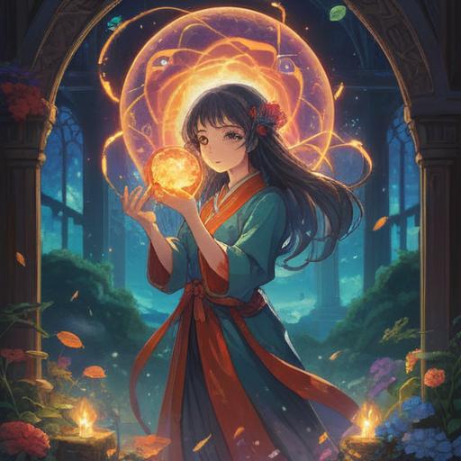 A mystical scene depicting the spiritual significance of gifts received from others, ethereal light illuminating the objects, symbols of gratitude and connection, serene atmosphere, soft focus on heartfelt expressions, surrounded by nature, harmonious colors, 4k