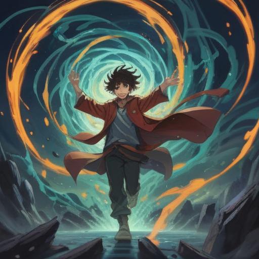 A spiritual illustration depicting a person surrounded by chaotic energy, ethereal light swirling around, symbolic representations of emotional turmoil, shadowy figures representing external influences, a serene expression on the person's face reflecting inner peace, vibrant colors contrasted with darker shades, mystical elements like flowing water and floating feathers, 4k