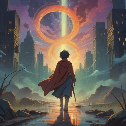 A serene illustration capturing the essence of spiritual signs, depicting a person standing at a crossroads, surrounded by ethereal light, symbolic representations of change, subtle hints of nature's transition, autumn leaves drifting away, an aura of introspection and reflection, vibrant colors, mystical atmosphere, conveying a sense of awakening and awareness, 4k