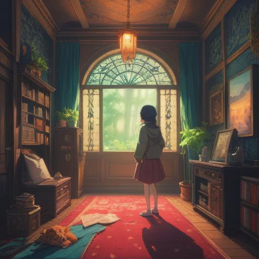 A serene and introspective scene depicting stalled romance, subtle spiritual symbols in the background, ethereal light illuminating symbolic elements, characters with thoughtful expressions, intertwined paths representing choices, a tranquil atmosphere suggesting contemplation, delicate details reflecting emotional complexities, 4k