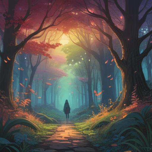 A tranquil scene depicting spiritual signs to watch for during difficult times, serene atmosphere, gentle light filtering through trees, subtle symbols like feathers and coins, a figure meditating in nature, surrounded by calming energies, soft pastel colors, harmonious composition, 4k