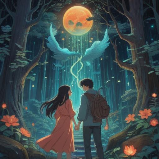 A serene and harmonious illustration of two figures intertwined, representing the spiritual connection and compatibility between bodies, ethereal glow surrounding them, flowing energy lines signifying mutual understanding, peaceful background with soft clouds and gentle light, embodying spiritual unity, tranquil atmosphere, symbolic elements like yin-yang and lotus flowers, vibrant colors that convey a sense of balance and serenity, 4k