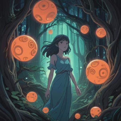 A surreal illustration depicting the feeling of heavy limbs, ethereal atmosphere, soft glowing orbs, a figure in a meditative pose, surrounded by flowing energy, dreamlike landscape, deep blues and purples, symbolic representations of weight and heaviness, tranquil expression, 4k