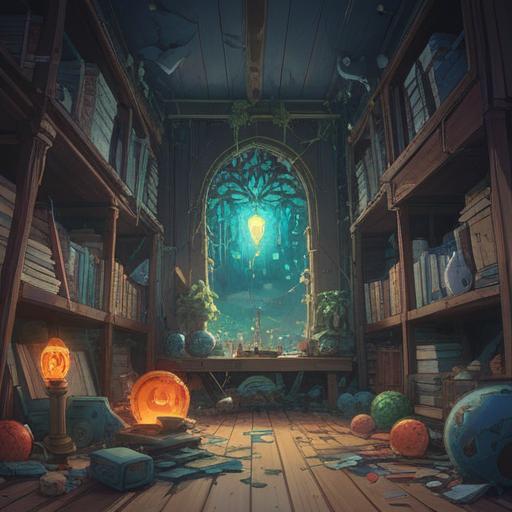 A thought-provoking illustration of a broken everyday item, depicting a subtle but significant spiritual message, soft ethereal light surrounding the object, gentle colors symbolizing transformation, a mysterious aura suggesting awareness, detailed background with blurred elements representing distractions, calm and reflective atmosphere, a silhouette of a person in the foreground contemplating, 4k