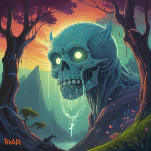 A mystical and serene illustration representing the spiritual meaning of the lower left wisdom tooth, ethereal glow, symbolic imagery, connection to deep introspection, energies of growth and awareness, surrounded by nature, calm surroundings, vibrant colors, 4k