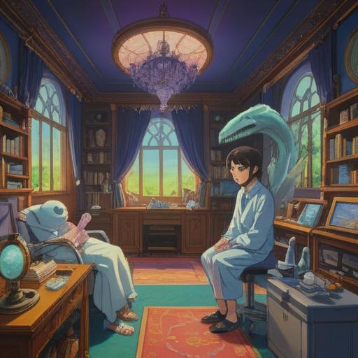 A mystical scene depicting the spiritual signs to watch for when wisdom teeth decay, ethereal light illuminating a dental clinic, serene patients receiving guidance, symbolic representations of intuition and awareness, calming colors, a sense of balance and healing in the environment, peaceful atmosphere, intricate details in the background, presence of nature elements, 4k