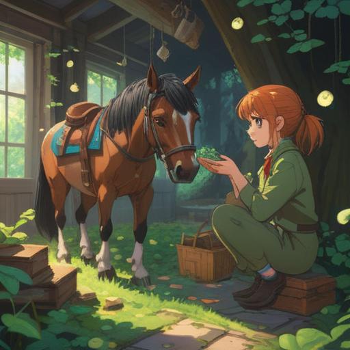 A heartwarming scene of a parent and child sharing a moment of joy, surrounded by lucky items like four-leaf clovers and horseshoes, vibrant colors, emotional expressions, soft lighting, a cozy home environment, connection and love, 4k