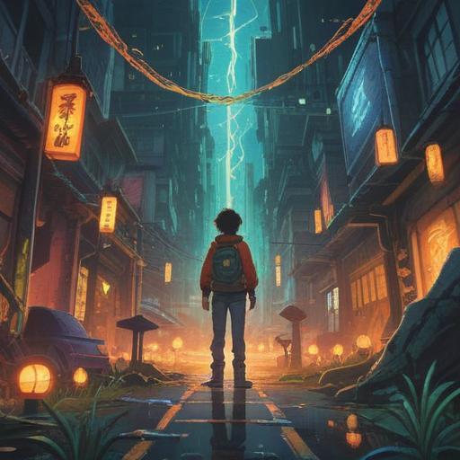 A serene and thought-provoking illustration, depicting a young person standing at a crossroads, surrounded by ethereal light, symbols of freedom and spiritual awakening, a gentle breeze carrying leaves, a distant horizon suggesting new beginnings, emotional expression of hope and clarity, vibrant colors, 4k