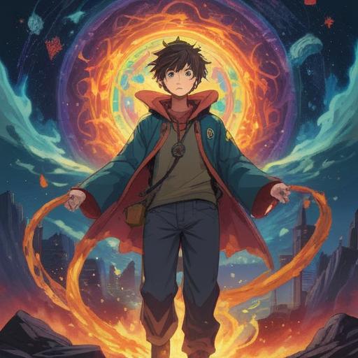 A spiritual representation of a nervous person, intricate symbols around them, a swirling aura of energy, contrasting emotions in the atmosphere, soft lighting illuminating their face, a blend of tension and peace, abstract representation of thoughts and worries, detailed background with ethereal elements, harmonious color palette, 4k