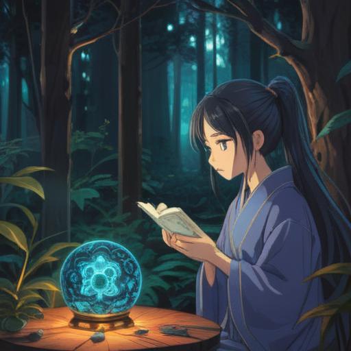 A serious person observing spiritual signs, ethereal glow surrounding symbols, deep contemplation in a serene setting, attentive gaze directed towards flickering lights, nature elements harmonizing with spiritual energy, mystical ambience, insightful atmosphere, visually striking details, 4k