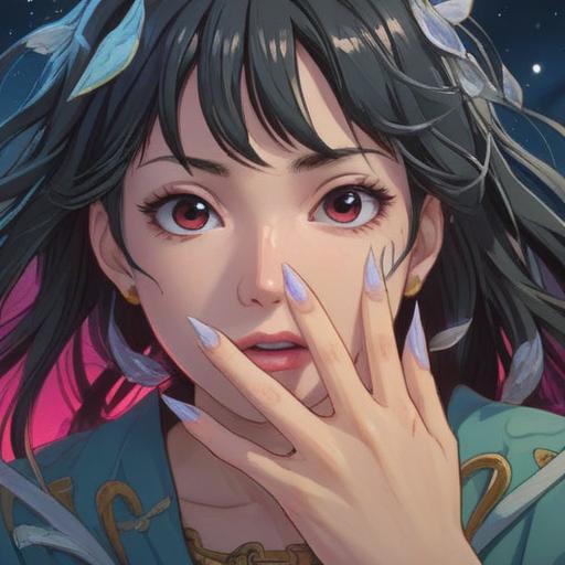 A spiritual illustration depicting the concept of nail clipping as a positive sign, featuring close-up imagery of neatly trimmed nails, ethereal light surrounding the hands, delicate sparkles symbolizing good energy, serene background with soft colors, harmonious atmosphere, uplifting and peaceful vibes, 4k