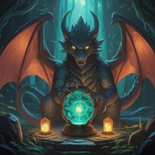 A mystical scene of a lucky item infused with the power of a dragon god, intricately designed talisman glowing with an ethereal light, surrounded by swirling energy, vivid colors, ancient symbols in the background, serene atmosphere, enchanting landscape, 4k