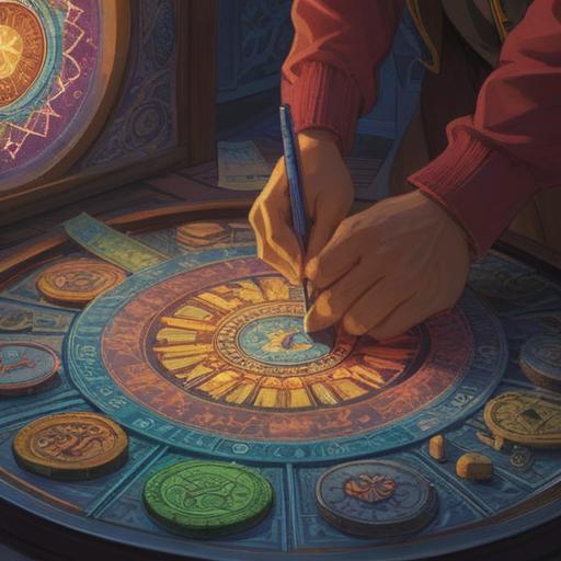 A captivating scene of a person discovering a new banknote, illuminated by soft, ethereal light, surrounded by spiritual symbols like mandalas and feathers, conveying a sense of awareness and connection to the universe, elements of nature like trees and flowing water in the background, serene and inspirational atmosphere, 4k