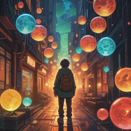 A vibrant scene depicting a person surrounded by glowing orbs of light, symbolizing new connections, a warm and inviting atmosphere, diverse characters engaging with each other, elements of nature in the background, lush greenery and flowers, uplifting and hopeful mood, dynamic composition, 4k