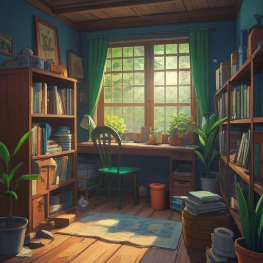 A serene still life composition, tranquil workspace, calming tools for mindfulness, warm lighting, gentle textures, elements of nature, peaceful ambiance, soft color palette, elements promoting relaxation and focus, 4k