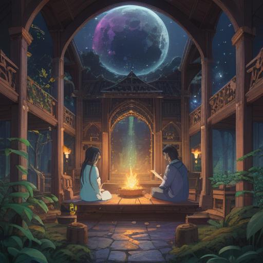 A detailed illustration depicting spiritual signs when engaging with a new spiritual organization, a serene environment, individuals observing symbols and signs, mysterious energy fields, vibrant auras around the participants, thoughtful expressions, symbols of guidance, ethereal light, captivating atmosphere, rich in symbolism, 4k